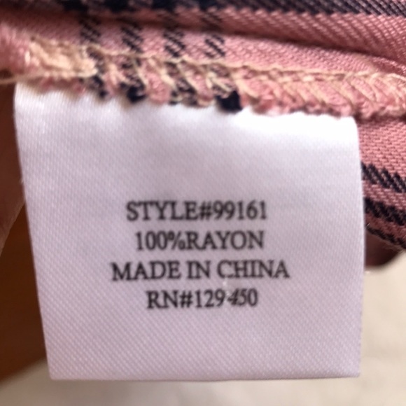 NWT Como Vintage Plaid Long Sleeve Shirt - Picture 6 of 7